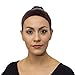 Indigo Exchange Velvet Wig Grip - Holds Wigs & Head Scarves in Place - Adjustable Elastic Closure - Seamless Wig Grips for Women - Brown