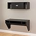 Wall Mounted Designer Floating Desk in Washed Ebony