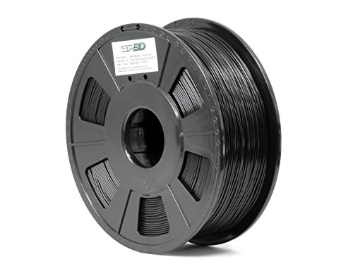 GP3D PLA Black 3D Printer Filament – 1KG 1.75mm 2.2lbs. Compatible With 3D Printers Reprap, Makerbot Replicator 2, Makergear M2 and up, Afinia, Solidoodle 2, Printrbot