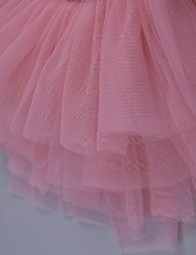 Baby Girls Ruffle Bottom Tutu Bloomers Toddler Tulle Diaper Cover Bloomer and Headband Set Bean Sand 12-24 Months