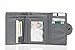 Big Skinny Women's Trixie Tri-Fold Slim Wallet, Holds Up to 30 Cards, Graphite Cobble
