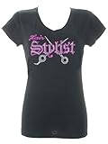DivaDesigns Women's Hair Stylist Beauty Salon Theme Rhinestone Bling T-Shirts