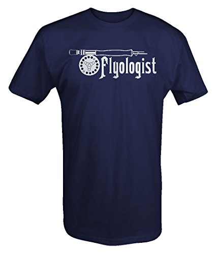 Flyologist Fly Fishing Rod Reel T shirt - 2XL