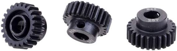 DollaTek 3PCS M0.6 Metal Pinion Gear 17T-28T for 5mm Shaft RC Cars