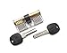 Looching Crystal 5 Pieces Padlock Set with Cutaway Practice Padlock, Style 1