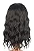 SPEEDM Medium long Dark Brown Wavy Wigs With Bangs For Women Synthetic Heat Resistant Wavy Wigs Daily Use Wig(Dark Brown)