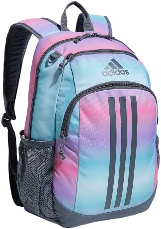 adidas backpack pink and black amozon.com Amazon.com | adidas Unisex Journal Backpack, Gradient Rose Tone pink/Black/Halo  Mint Green, One size
