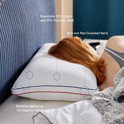 Bedsure Firm Pillows Queen Size Set of 2 Bed Pillows for Sleeping