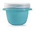 Rubbermaid TakeAlongs On-The-Go 2 Cup Twist & Seal Food Storage Container with Tray Insert, Blue, 2 Pack