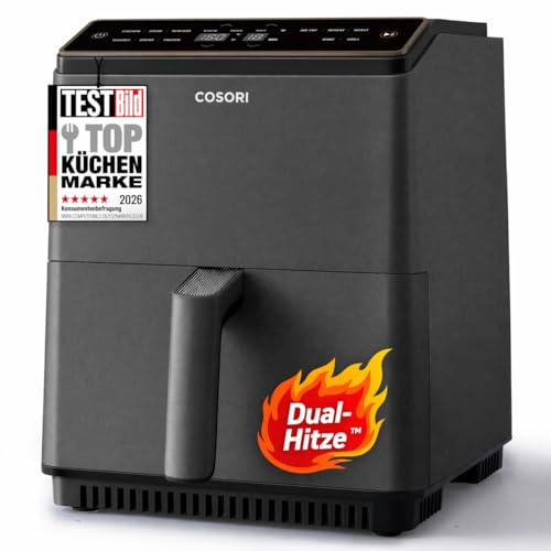COSORI Dual Blaze Tech Airfryer, 6.4 L Hot Air Fryer, Top and Bottom Heat for 67% More Even Heating, Metal Interior, NTC Precision Temperature Control and WiFi Connection