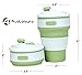 AvaLeisure Collapsible Coffee Mug – a Foldable 12oz Drinking Cup with Lid for Water, Coffee, Tea, Soft Drinks, Ideal for Camping, Travel, Hiking, Picnic, Lunch (Lilac)