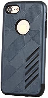 iPhone7 Armor Case, Yishun Fashion Cool Hybrid Dual Layer Silicone Plastic Protective Shell Slim Armour Protection Cover Skin Case for Apple iPhone 7 4.7'' (Navy-Blue)