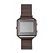For Fitbit Blaze Accessory Band Large,Oitom Milanese loop stainless steel Bracelet Strap for Fitbit Blaze Smart Fitness Watch, Black, Silver, Large with unique Magnet lock (Chocolate Frame+Loop)