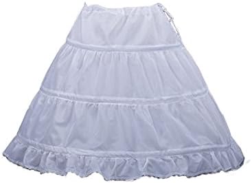 Beautydress Girls 3 Hoop Petticoat Childern Underskirt Crinoline Half Slip