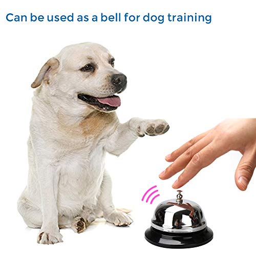 Call Bells, Customer Service Bell, Desk Bell, 3.3 inches Diameter with Pleasant Sound Effect, Durable and Anti-Rust Bellhop Bell for Call Customer Service, Restaurant Games,Hotel Bell, Dinner Bell - Thumbnail 6