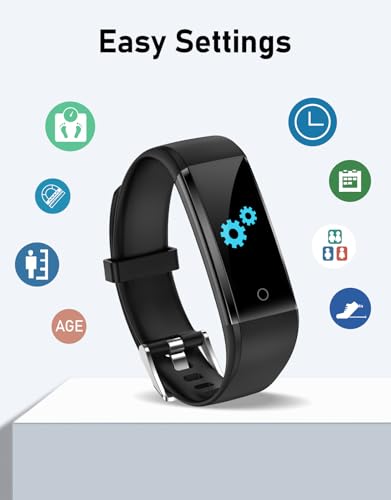 GRV Non-Bluetooth Pedometer Watch Fitness Watch(No App/No Phone Required) Simple Fitness Tracker with Step Tracker Calories Counter Sleep Monitor Distance Activity Tracker for Walking Running