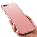 iPhone 8 Plus Case, iPhone 7 Plus Case, HUMIXX Thin Sleek Fully Protective (Naked Phone Texture) Matt Finish Hard Case Cover for iPhone 7 Plus/iPhone 8 Plus[Skin Series] (New Rose Gold)