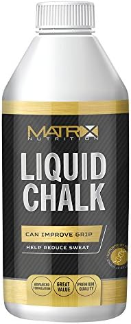 Matrix Nutrition Liquid Chalk 300ml | Bodybuilding Powerlifting Gymnastic and Athletics Grip Solution | Reduce Sweat when Weightlifting