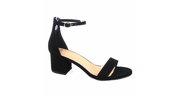 Amazon.com: Top Moda Darcie-1 - Zapatillas de sandalias para mujer con  correa para tobillo, 6.5 M US : Ropa, Zapatos y Joyería