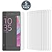 [5 Pack]Sony Xperia XA High Defintion Ultra Clear Screen Protector Film[Not Glass][Not Fit For Sony Xperia XA Ultra] For Sony Xperia XA(HD Clear)