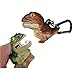 Big Discoveries WildLight Animal Carabiner Flashlight - Fun Mini Keychain Flash Lights for Kids, Nurses, Camping (Brown T-Rex)