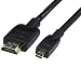 AmazonBasics Flexible and Durable Micro HDMI to HDMI Cable - Supports Ethernet, 3D, 4K HDR and ARC (4K@60Hz, 18Gbps) - 6 Foot, Black