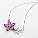Neoglory Platinum Plated Purple Clear Crystal Jewelry Set, Pendant Necklace, Earrings, Bridesmaid Jewelry Wedding Women Gift