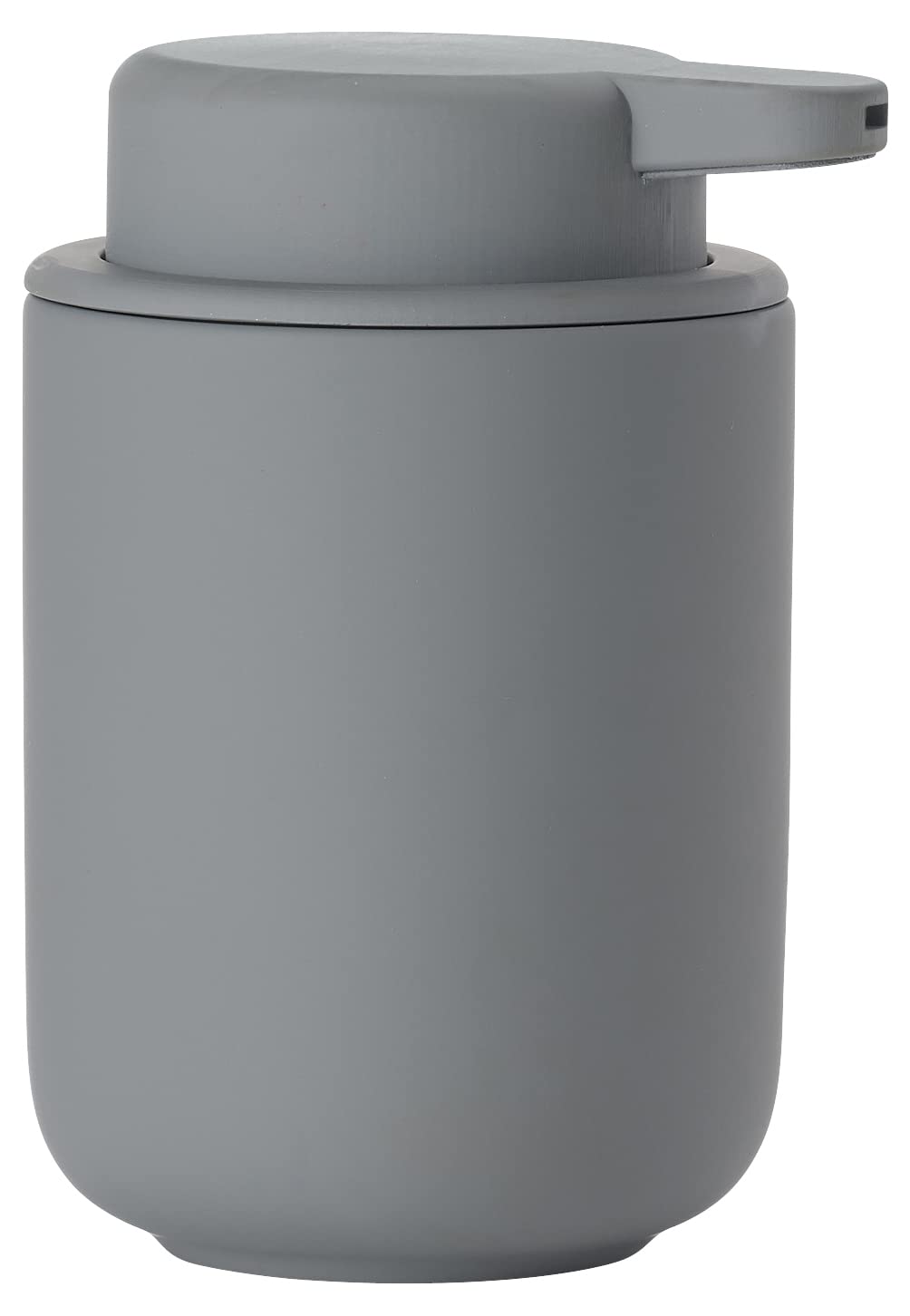 Zone Denmark Ume Soap Dispenser for Liquid Soap, Stoneware/Ceramic with Soft Touch Coating, Scandinavian Design, 250 ml, Height 12.8 cm, Grey — image 1