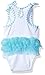 Mud Pie Baby Girls' One Piece Bodysuit Crawler, Mermaid, 6-9 Months