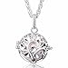 Eudora Harmony Bola Love Tree 20mm Pendant Musical Chime Perfume Necklace 30 Inches Chain,Silver Plated