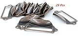 iExcell, Office Library File Drawer Tag Frame Label Holder Pull Handle 25Pcs