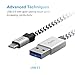 KINPS USB Type C Cable, 6ft/2m Fast Charger Braided Cord USB C to USB A 3.0 for Pixel 4/4XL, Samsung Note 10/S8/S9, Huawei Mate 30/P20, One Plus 6T/7, Nintendo Switch and More