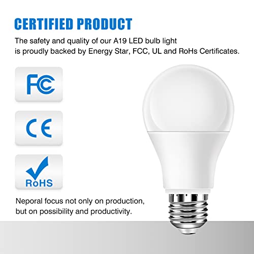 Neporal Full Spectrum Light Bulb 3 Brightness Cool White Happy Light