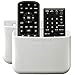 TotalMount Universal Remote Control Holder – Attaches to Wall or Back of TV – Compatible with All TV Remotes (Premium White, Large Two Pack)