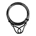 Titanker Bike Cable Lock, 14mm Thick Heavy Duty Security Vinyl Coated Flexible Steel Cable with Loop End (15FT(14mm))
