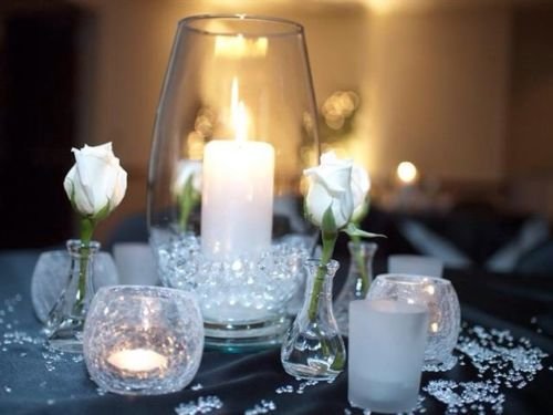 6 000+Floral+Water+Pearls+Centerpieces