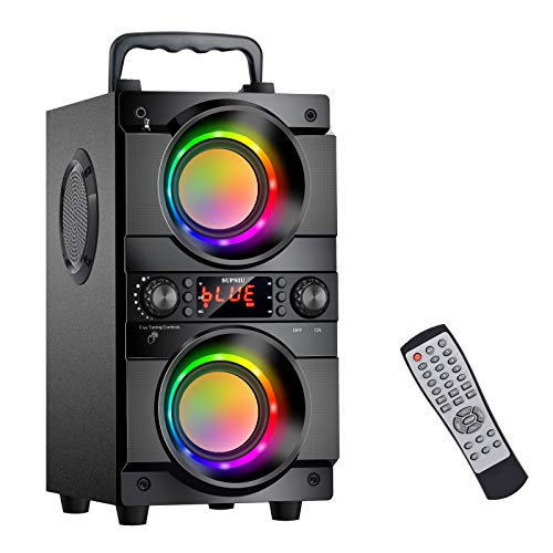 Portable Bluetooth Speaker Double Subwoofer Bass