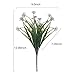DearHouse 7 Stems Artificial Full Blooming Daisy Flowers 4pcs Fake Diasy Flowers,Flower Buds and Artificial Greenery Flower Arrangement for Home Garde (White)