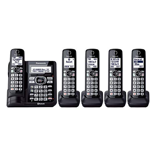 Panasonic 5 Handset Cordless Phone with Link2Cell