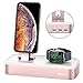 Charging Stand for Apple Watch Series 4, Oittm [5 in 1 New Version] 5-port USB Rechargeable Stand for iWatch Series 4/3/2/1, iPhone Xs, Xs Max, Xr, X, 8, 8 Plus, 7,6,iPad Mini,Apple Pencil (Rose Gold)