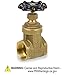 Smith-Cooper International 8501 Series Brass Gate Valve, Non-Rising Stem, Inline, 3