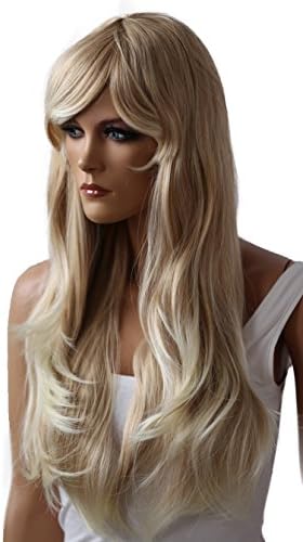 PRETTYSHOP Unisex Full Wig Cosplay Disco Long hair hair Natual Looking Lightblond mix # 26T613 PHK26