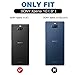 MoKo Compatible with Sony Xperia 10 Case, Anti-Scratch Slim Hard PC Backplate + TPU Bumper Shockproof Cellphone Shell Fit with Sony Xperia 10 Case 6 inch 2019 - Crystal Clear