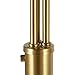 Amazon Brand – Rivet 3-Light Arc Floor Lamp, Marble and Brass, With Bulbs , 79