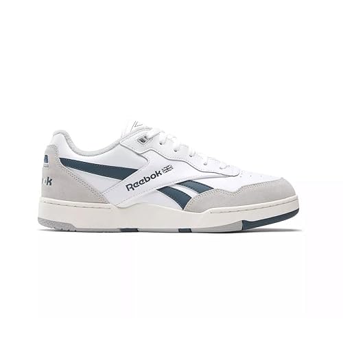 Reebok Men BB 4000 II Sneaker, FTWR White/Chalk/Hoops Blue F23, 4
