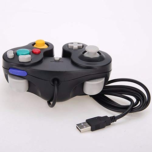 FidgetFidget for Nintendo Gamecube USB Classic Wired Controller Pad to PC MAC Game Accessory Purple