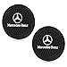 Wall Stickz Auto Sport 2.75 Inch Diameter Oval Tough Car Logo Vehicle Travel Auto Cup Holder Insert Coaster Can 2 Pcs Pack Fit Benz Accessories