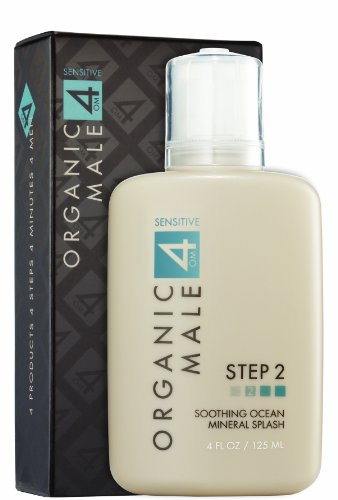 OM4 Sensitive Step 2 - Soothing Ocean Mineral Splash (4.0 oz) Organic & Natural Toner and Aftershave for sensitive skin