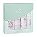 aden + anais Swaddle Blanket | Boutique Muslin Blankets for Girls & Boys | Baby Receiving Swaddles | Ideal Newborn & Infant Swaddling Set | Perfect Shower Gifts, 4 Pack, For the Birds