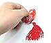 Conversancy 7 Pairs Women Sequin Breathable Undercover Nipple Covers/Breast Pads, Sequin Round Shaped Tassels Nipple Covers Pasties,Random Seven